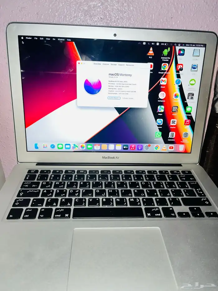 Macbook Air 2017 RAM 8 gb rom 128gb 3