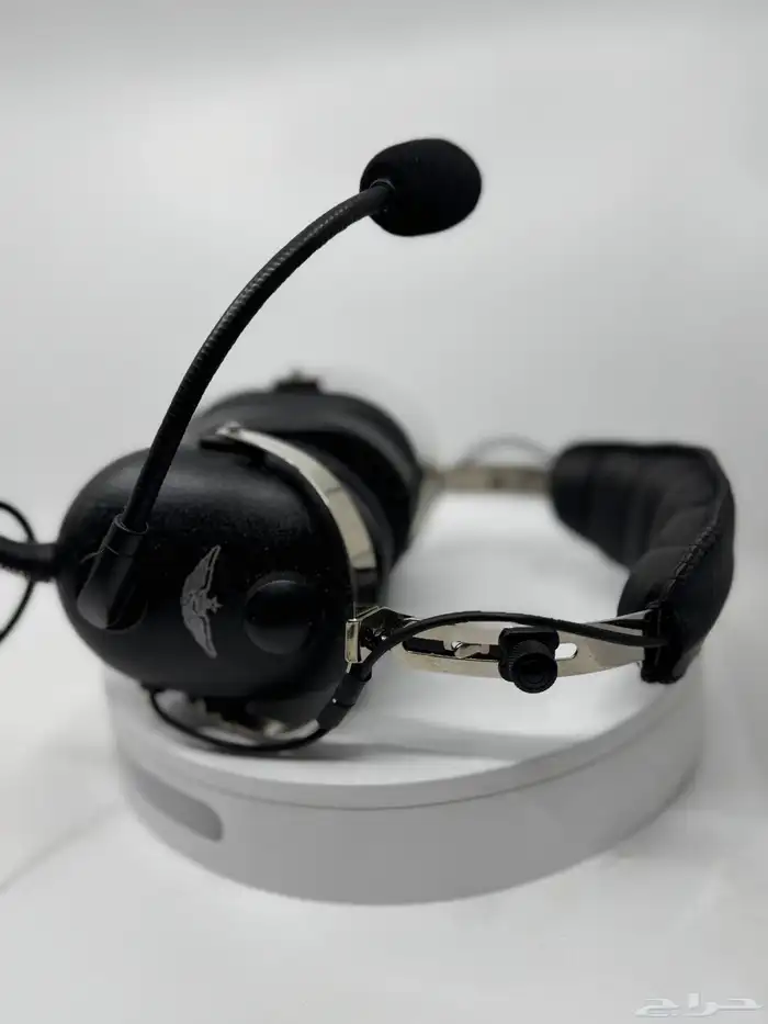 للبيع سماعة طيران احترافية Aviation Headset مع مايك مدمج 0