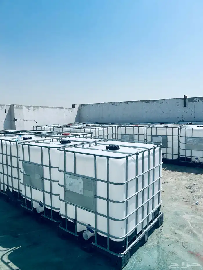 خزان ماء مربع 1000لتر شبك حديد طبالي بلاستيك وحديد 1