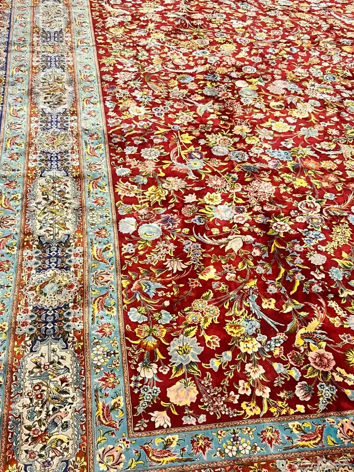 زل سجاد ايراني يدوي حرير خالص 5