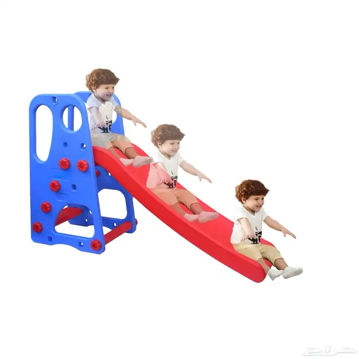 زحليقة اطفال بلاستيكية - زحاليق اطفال مع كرة سلة حجم الوسط 9