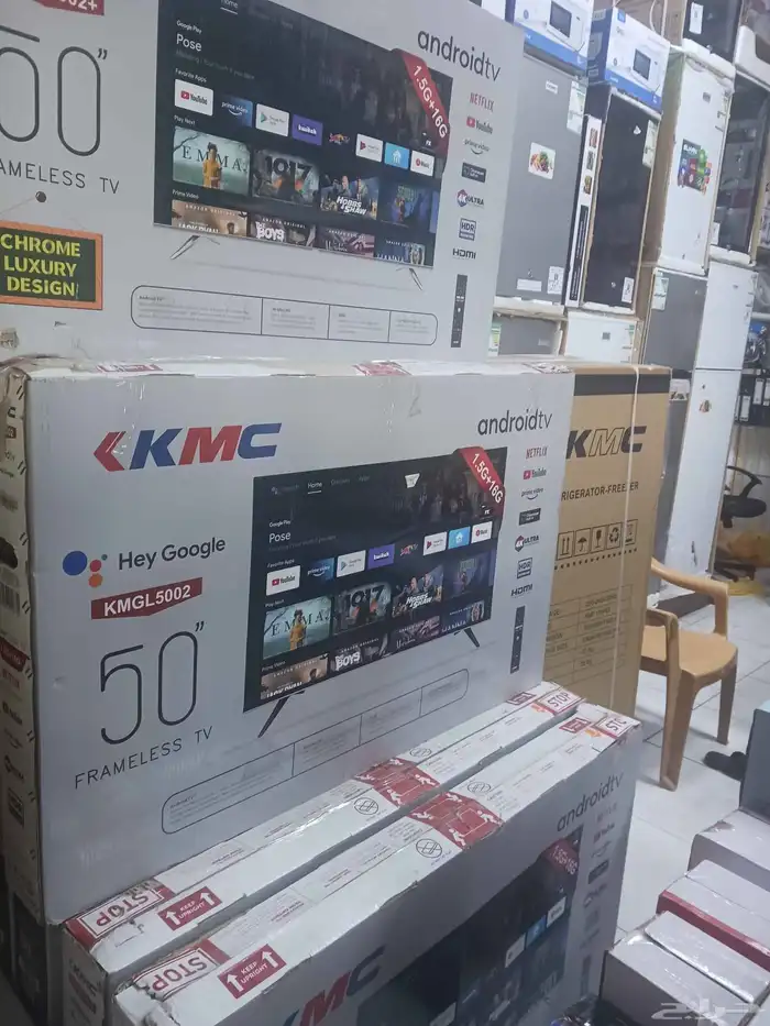 بيع شاشة شاشات تلفزيون جديد توصيل تركيب فوري اخر اصدار 4k 6