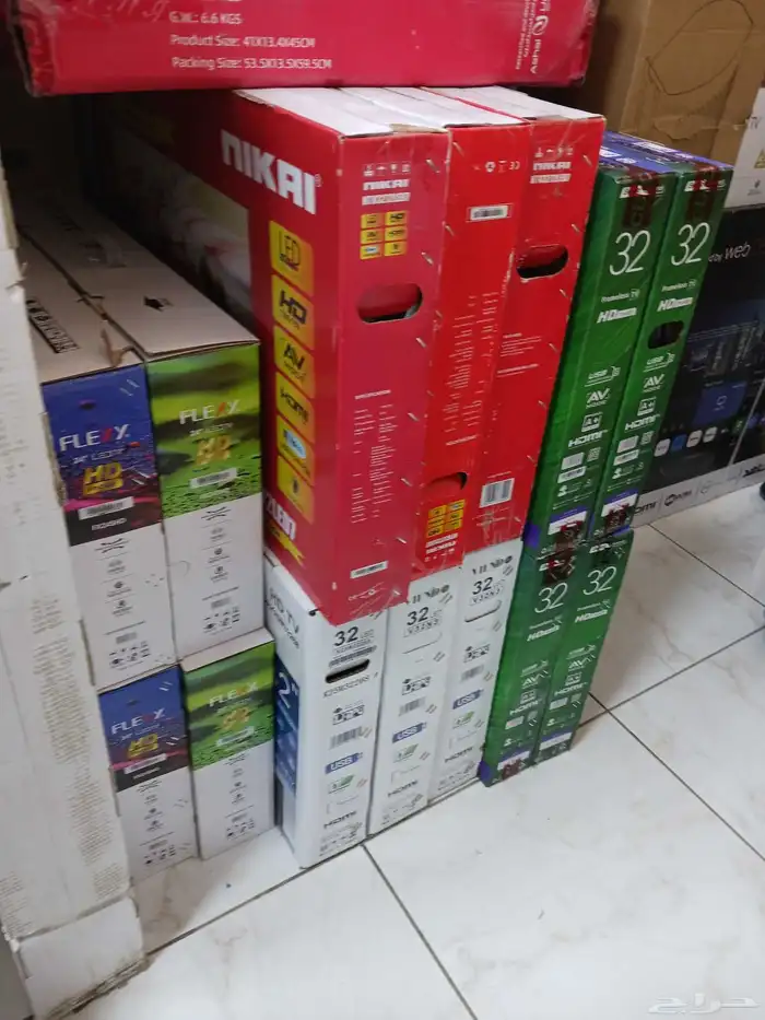 بيع شاشة شاشات تلفزيون جديد توصيل تركيب فوري اخر اصدار 4k 5