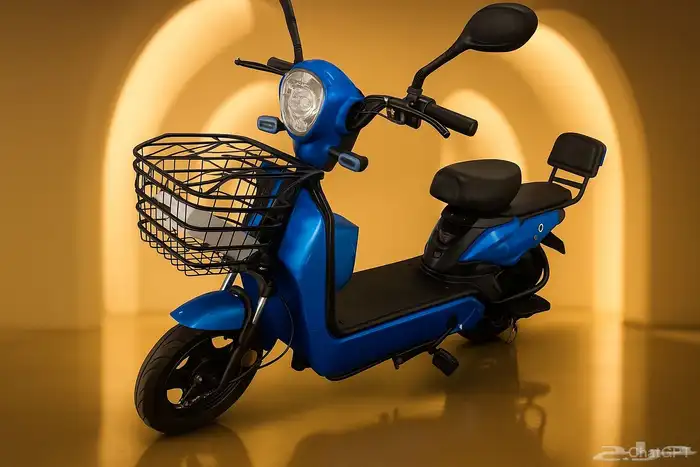 دباب سكوتر كهرب شحن مسافة 70 كيلو عملي دلفري حواري 1