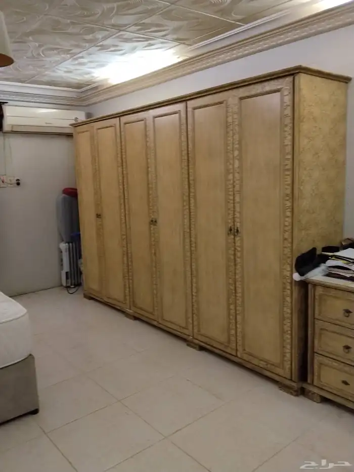 غرفة نوم مكيفات فرن كهربائي براد ماء 2 كنب حرف L 4