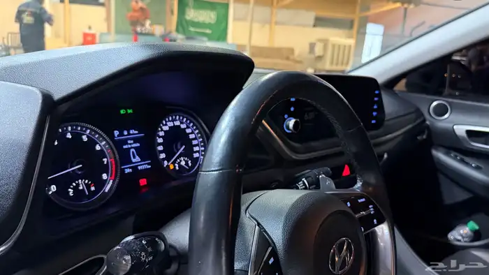 سوناتا هونداي 2021 أبيض كوري ممشى 91 ألف 6