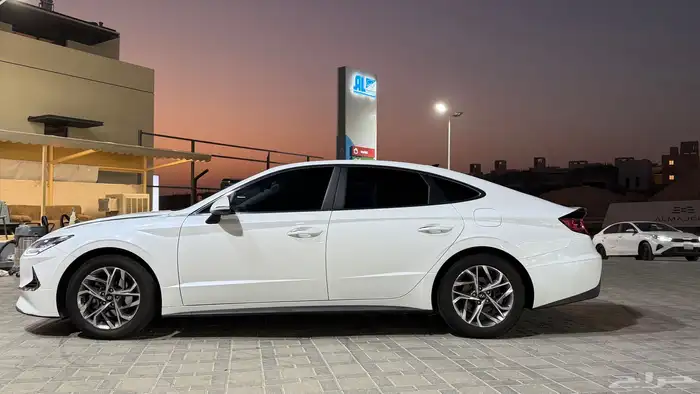 سوناتا هونداي 2021 أبيض كوري ممشى 91 ألف 3