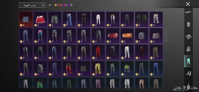 حساب ببجي للبيع على سوم 35