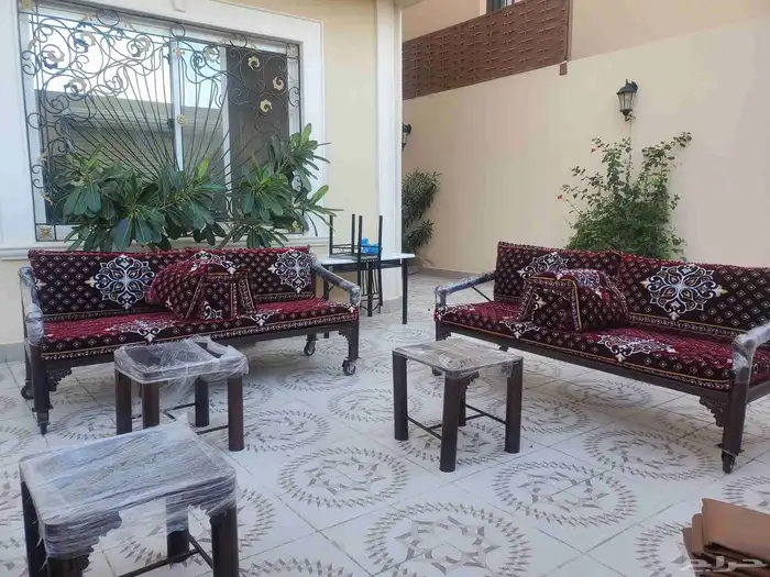 كراسي حديد جلسات خارجيه مراكيز شعبيه كويتيه 3