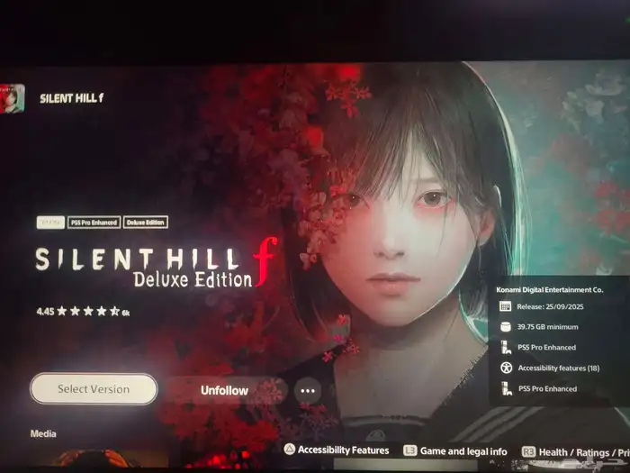 للبيع حساب لعبه سايلنت هيل F في سوني 5 0