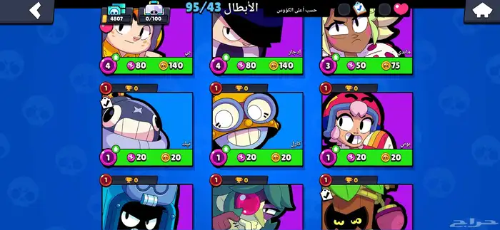 حساب سكواد باسترز وبراول ستارز بنفس البريد للبيع او للبدل 13