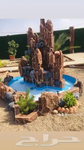 نوافير شلالات جلسات احواض رسم مناظر 1