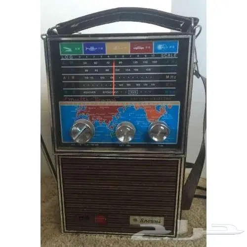 راديو براوني نيويورك تراثي قديم أنتيك تاريخ صناعته 1948م 0