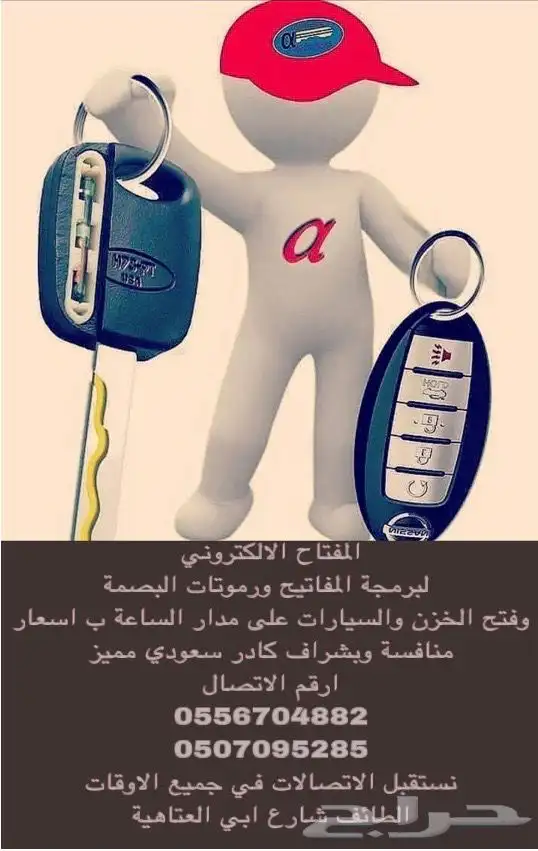 محل مفاتيح المفتاح الإلكتروني 6