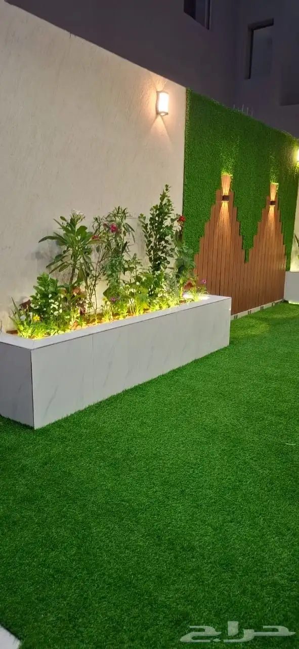 تنسيق حدائق منزلية وملاعب وتركيب جميع أنواع الثيل الطبيعي 5