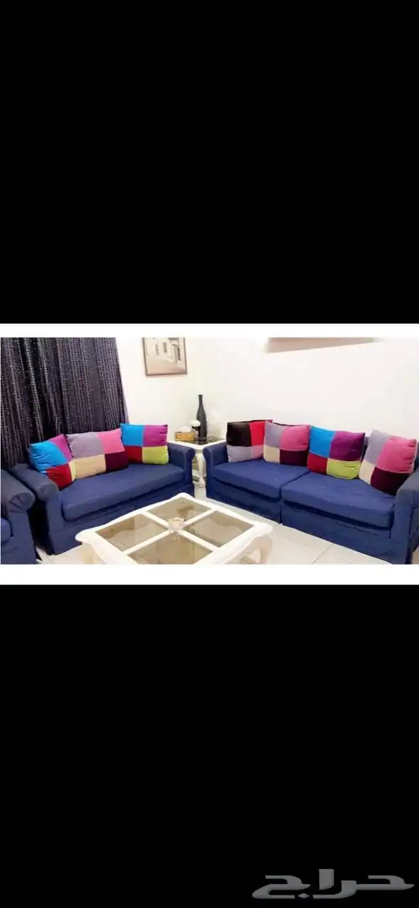 كنب هابيتات اثاث عفش 11 نفر مع طاولة تلفزيون 1