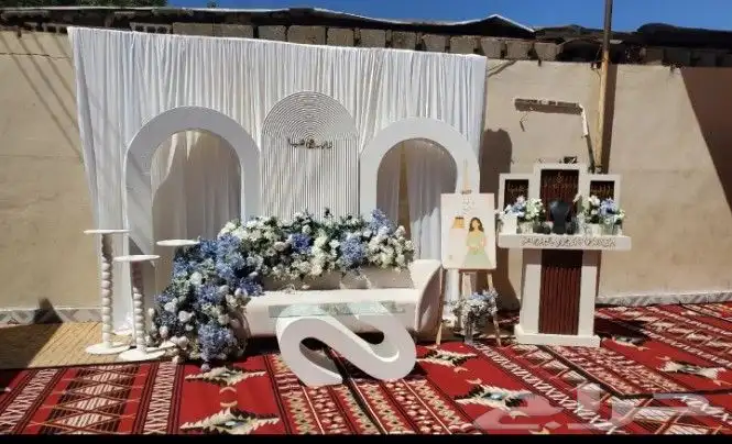 محل حفلات تاجير كوش مداخل كراسي ملكي طاولات قزاز 4
