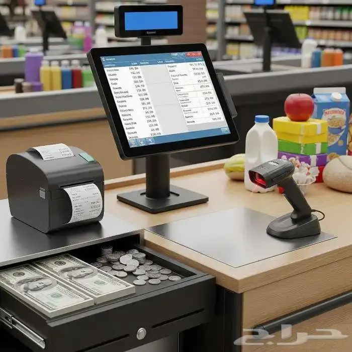 نظام كاشير لمس جديد بجميع مشتملاته بسعر خاص 0