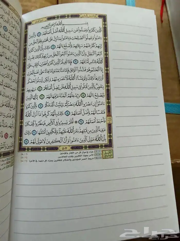 توفر مصحف التدوين ومصحف آخر لمصحف التدوين اسمه خططته بيدي 1