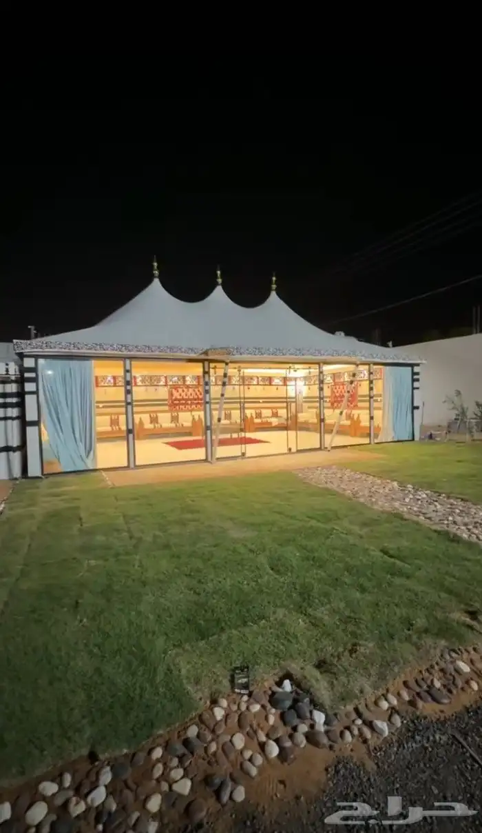 بيت شعر الصقور متحرك ثابت قماش ملكي و هادئ 0