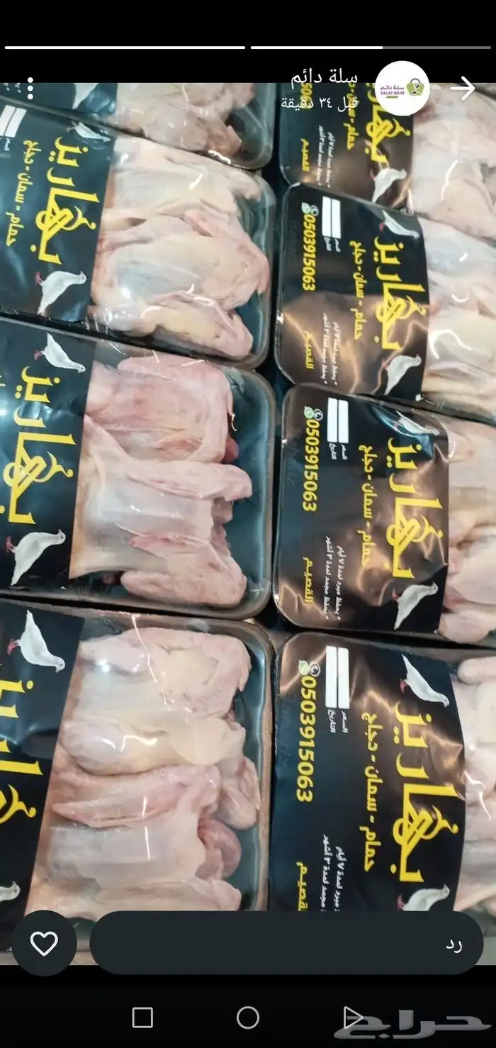 فراخه زاجل شحم ولحم الذبح بالطلب فقط طازج 0