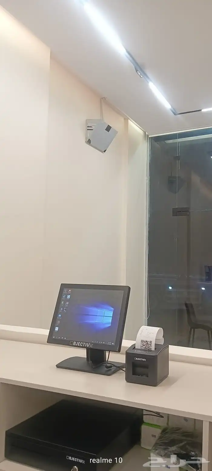 جهاز كاشير مطعم كاشير لمس كاشير تموينات وبقاله يدعم الربط مع 0