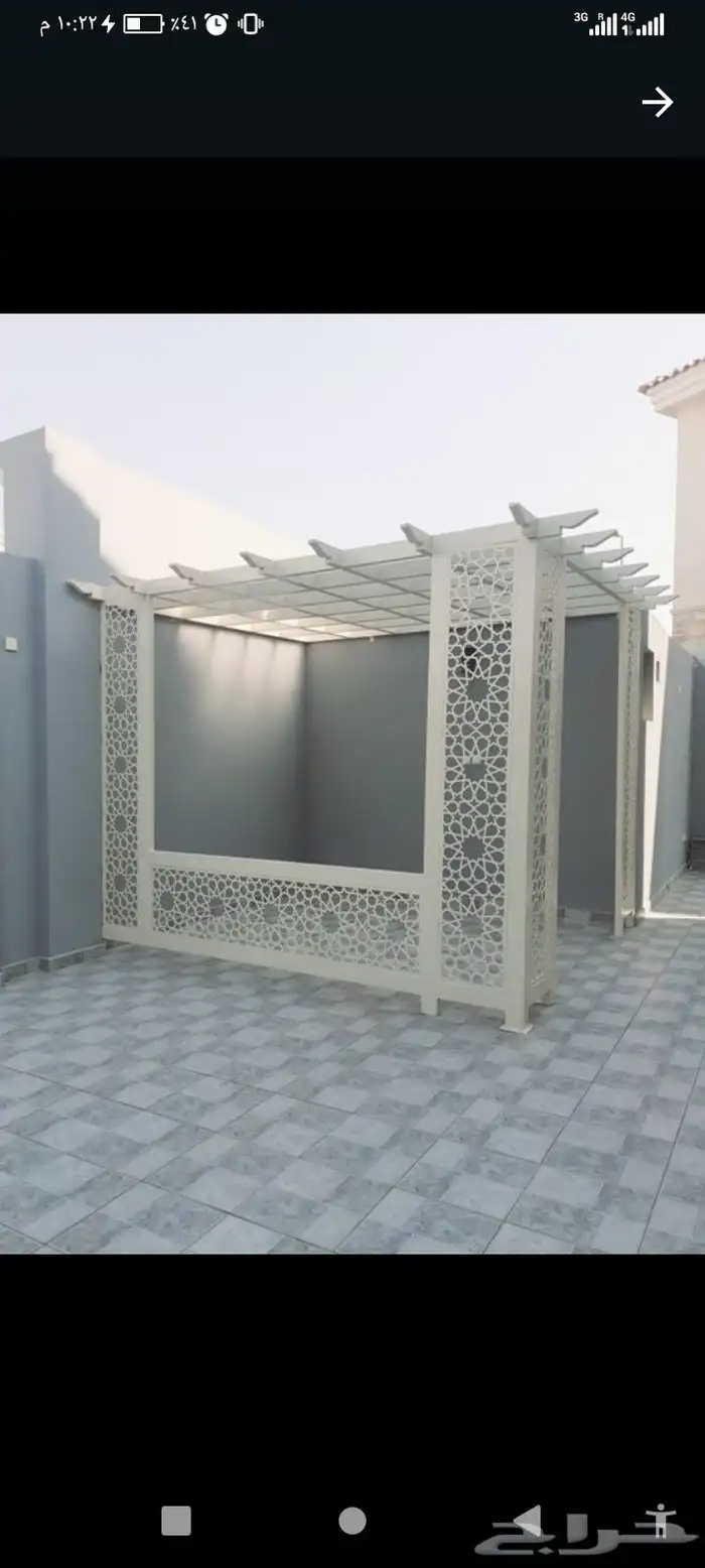 حداد مظلات سواتر برجولات وهناقر وجميع اعمال الحداده 8