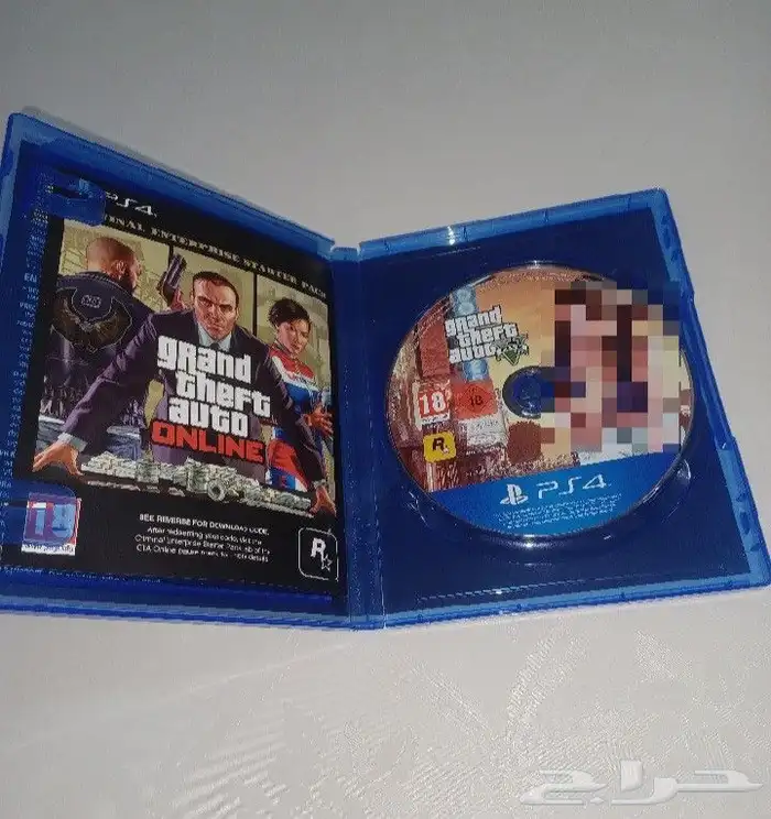 للبيع شريط قراند 5 (Grand Theft Auto V)- على سوني 4 2