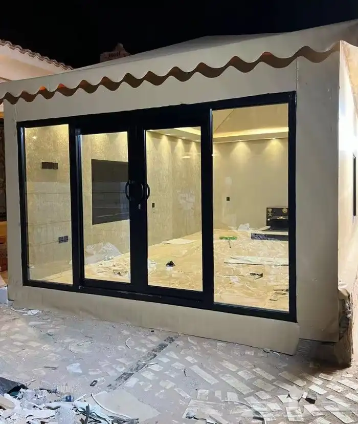 بيت شعر الصقور متحرك ثابت قماش ملكي و هادئ 2