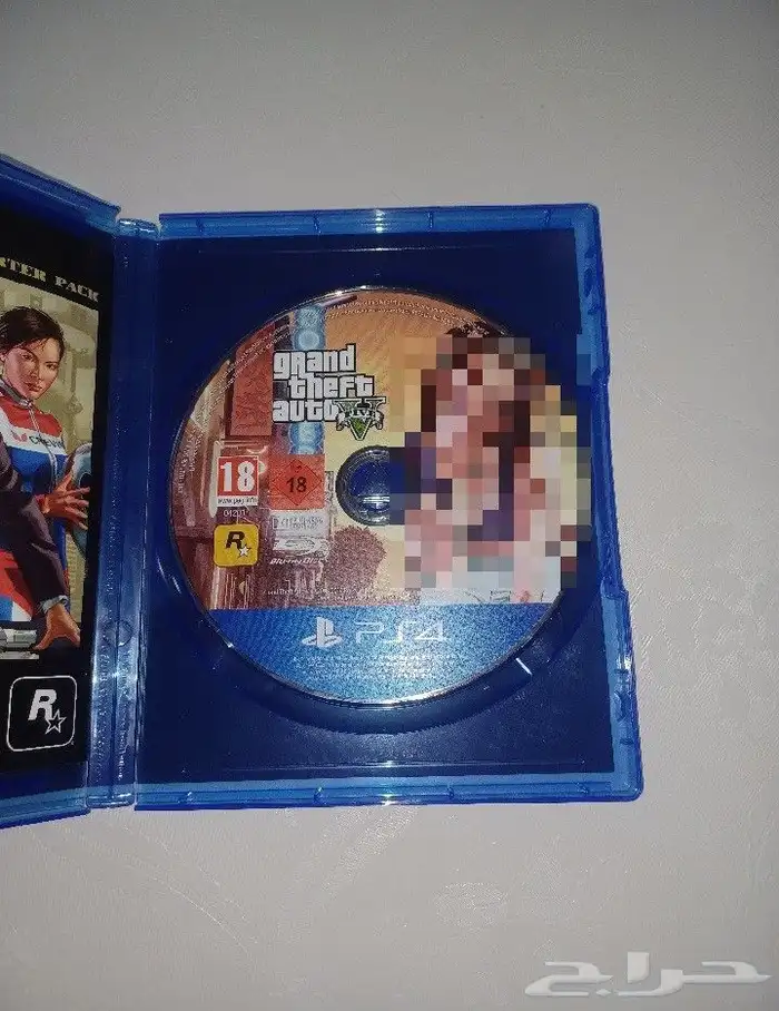 للبيع شريط قراند 5 (Grand Theft Auto V)- على سوني 4 0