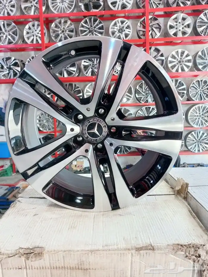 جنوط مرسيدس اصلي وكاله مستخدم نظيف مقاس 18 2