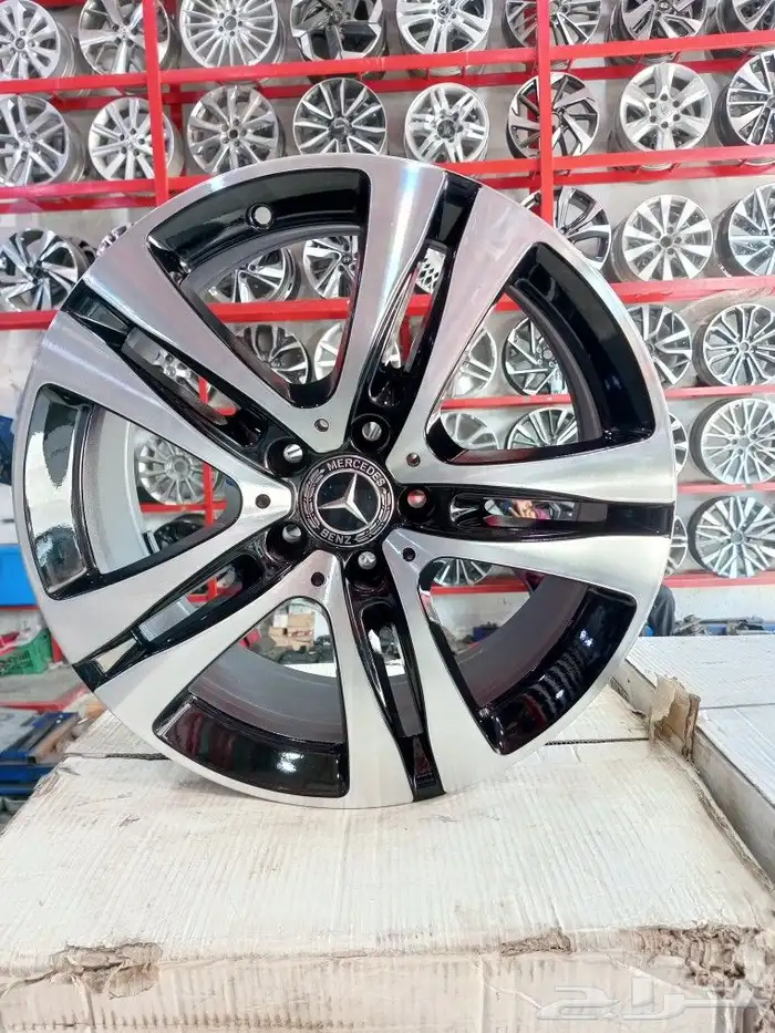 جنوط مرسيدس اصلي وكاله مستخدم نظيف مقاس 18 6