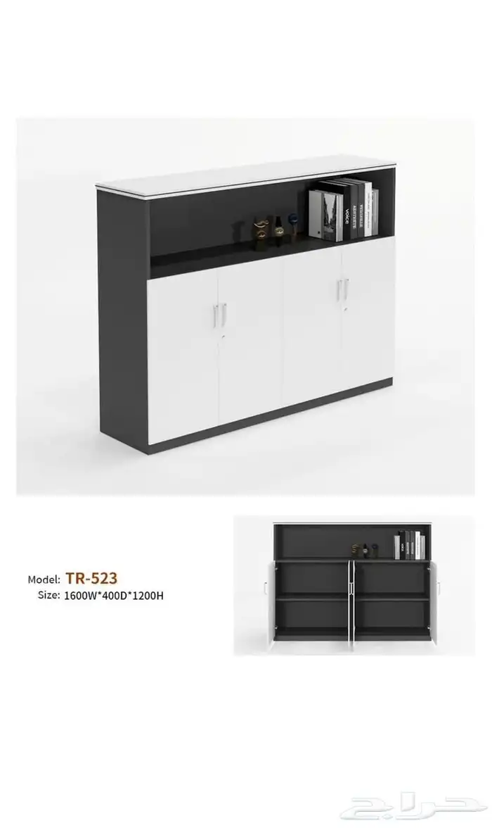 مودرن مكتب فخم ابيض  رمادي طقم بارتيشن اجتماع الاستقبال كنب 19