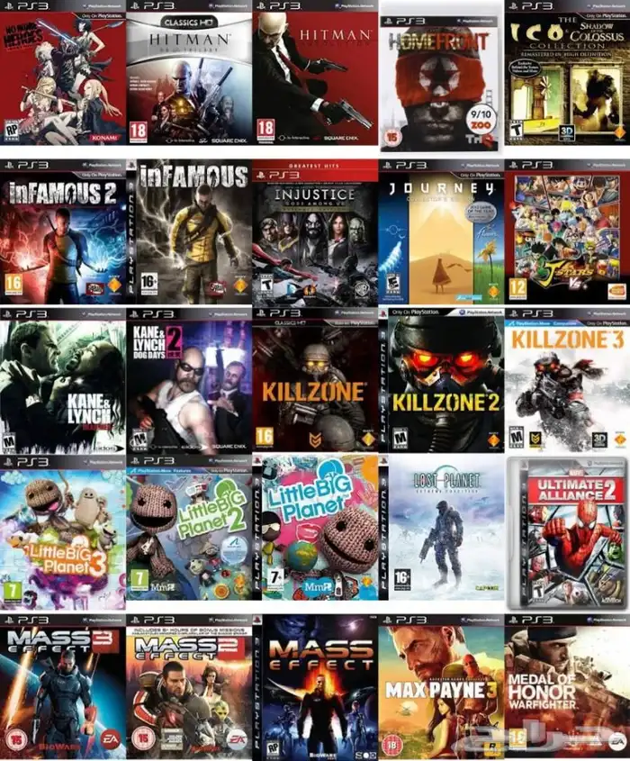 سوني 3 معدل ( مهكر ) اكثر من 1000 لعبة ضمان وتوصيل 5