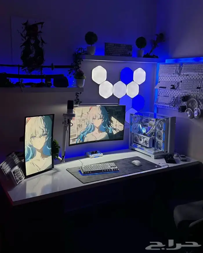 اضاءة نانو ليف سداسيه 9 حبات 3