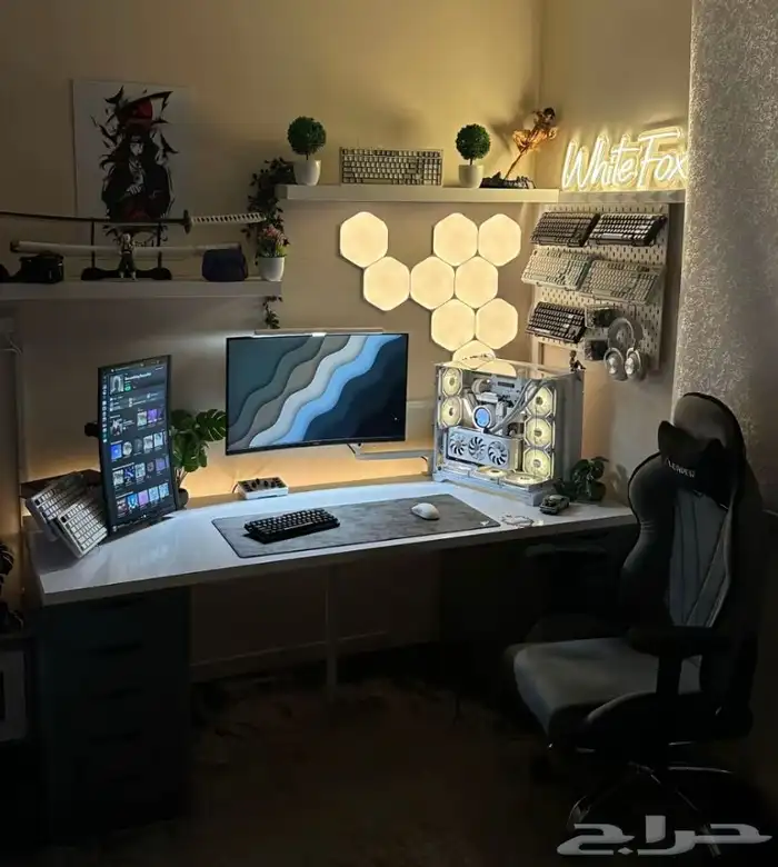 اضاءة نانو ليف سداسيه 9 حبات 4