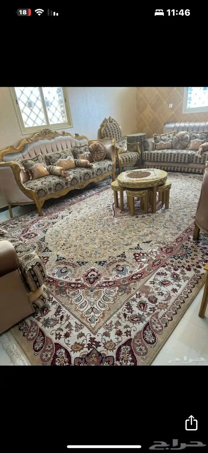 كنب اصلي من القديم وفرشه من افضل أنواع الفرش 1