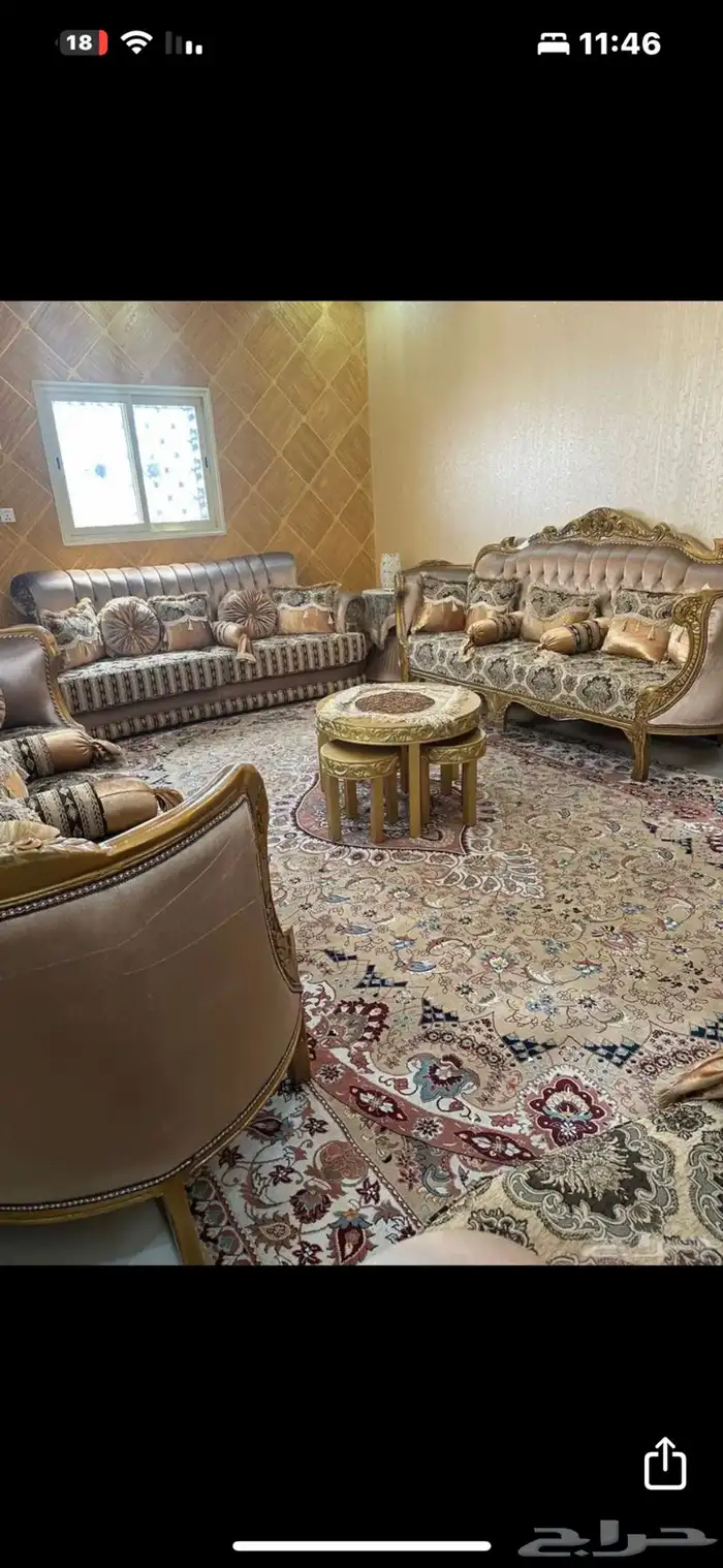 كنب اصلي من القديم وفرشه من افضل أنواع الفرش 0