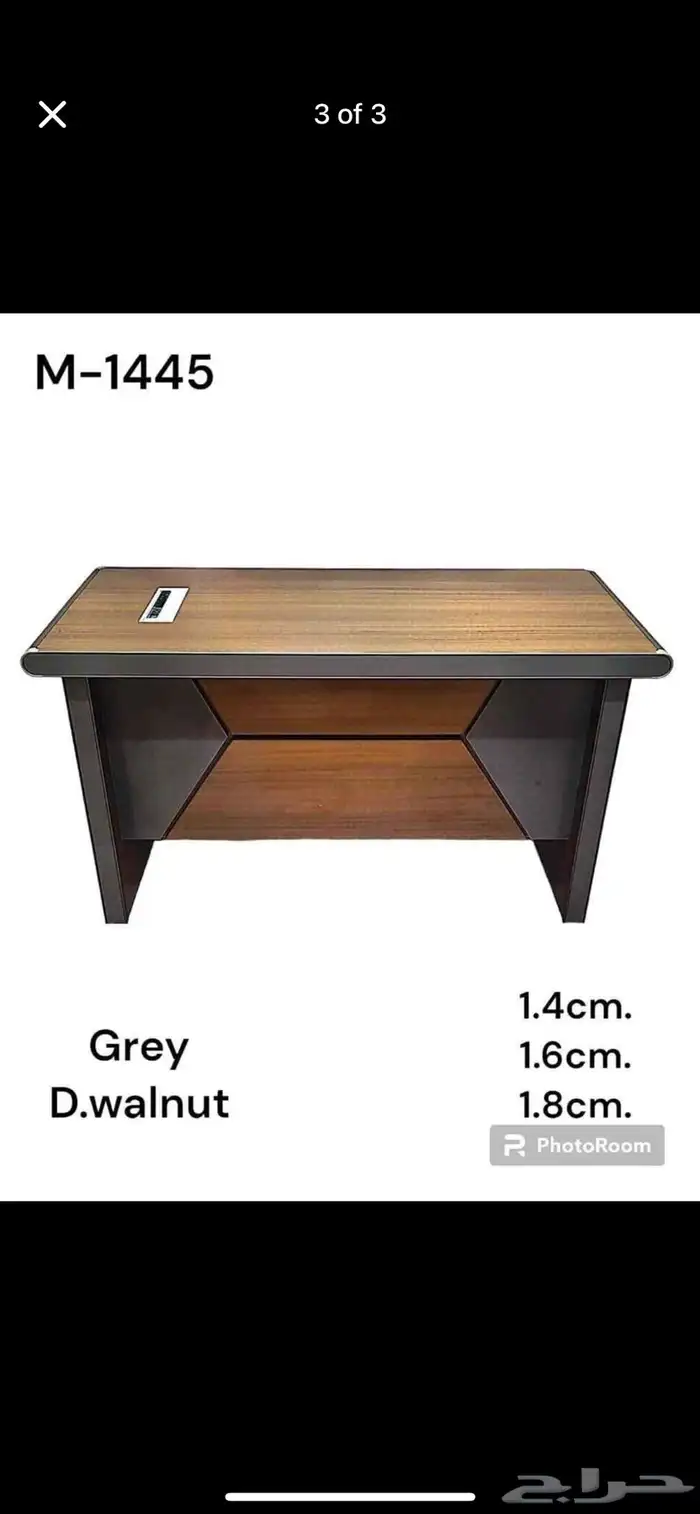 مجموعة مكتب تنفيذي فاخرة مع خزانة 68