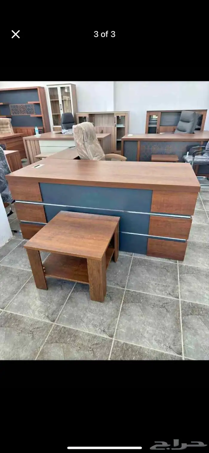 مجموعة مكتب تنفيذي فاخرة مع خزانة 71