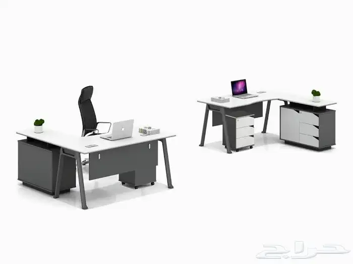 مودرن مكتب فخم ابيض  رمادي طقم بارتيشن اجتماع الاستقبال كنب 25