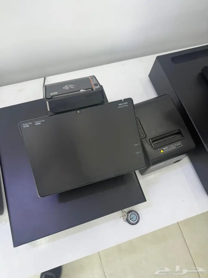 كاشير تابلت مع قاعدة شحن مع طابعة مدمجة 80 معتمد 5