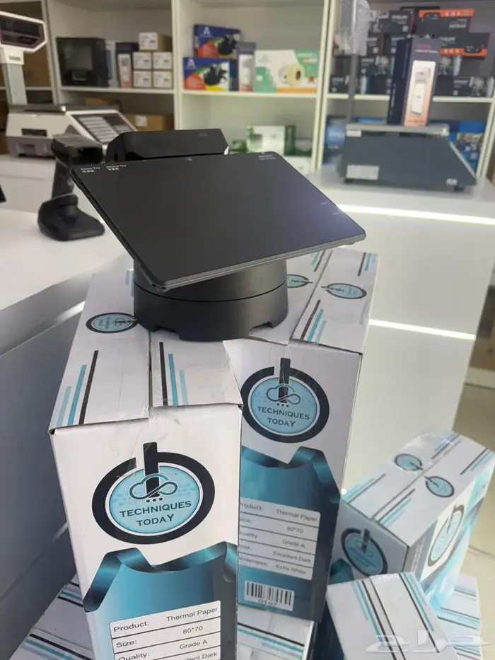 كاشير تابلت مع قاعدة شحن مع طابعة مدمجة 80 معتمد 1