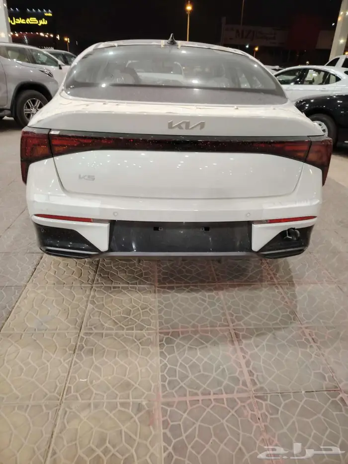 كيا K5 ستاندر مطور بصمة بانوراما لون ابيض2025 سعودي 2