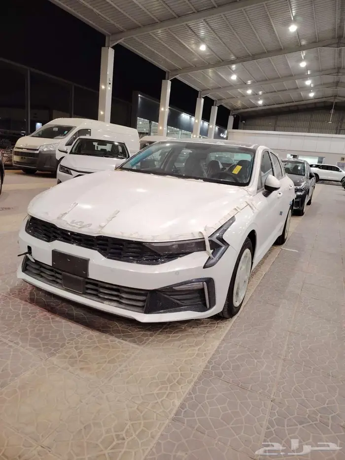 كيا K5 ستاندر مطور بصمة بانوراما لون ابيض2025 سعودي 1