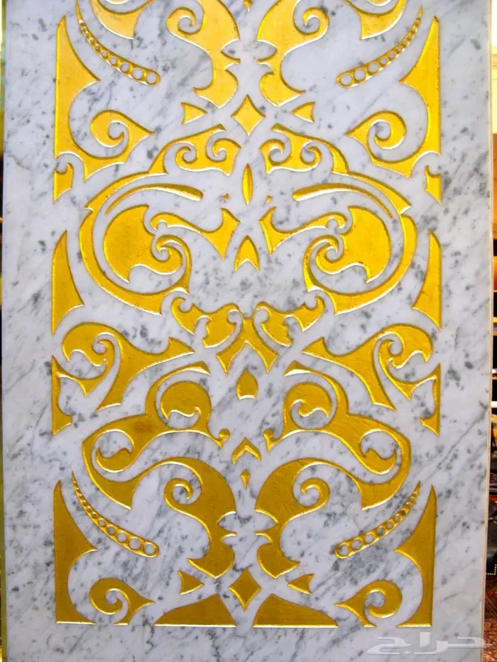 لوحات رخام حفر نحت كتابة زخرفة نقش يفط حجر غرانيت 3