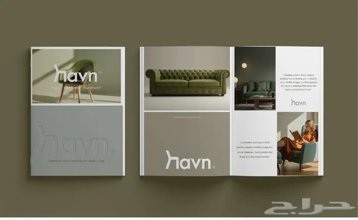 تصميم هوية بصرية للعلامة التجارية HAVEN للمؤسسات والشركات 5