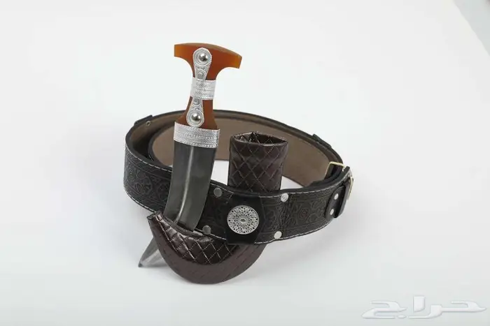 خنجر جنبيه رجالي مع سكين خوجة 13