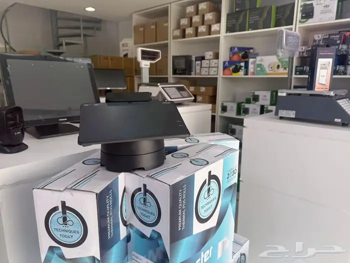 كاشير تابلت مع قاعدة شحن مع طابعة مدمجة 80 معتمد 4