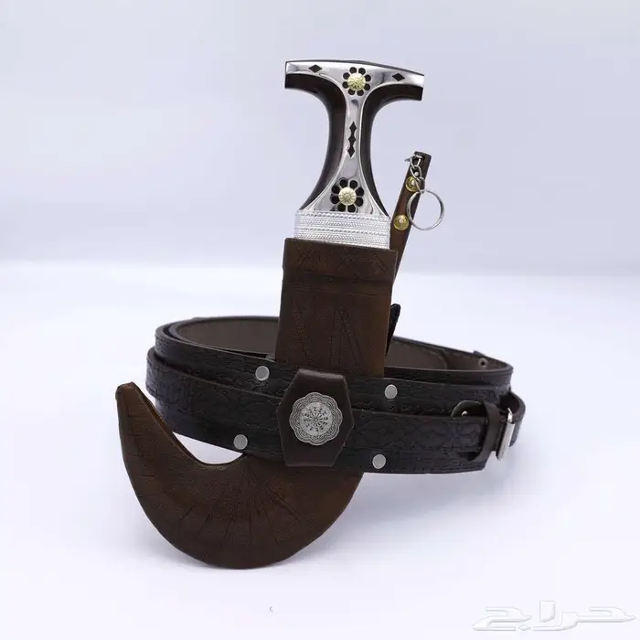 خنجر جنبيه رجالي مع سكين خوجة 1